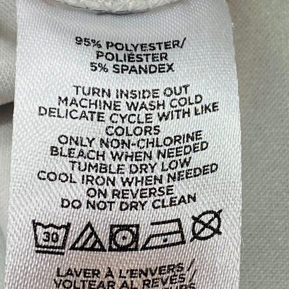 Ann Taylor Petite Soft Grey Silver Jeweled Top MP - Picture 9 of 9